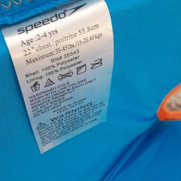 SPEEDO KIDS LIFE VEST - Picture 2 of 3